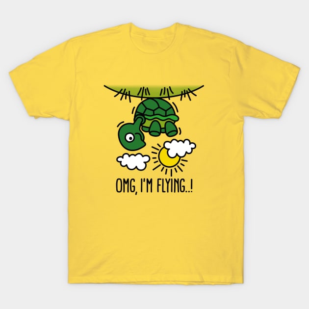 OMG, I'm flying! T-Shirt by LaundryFactory